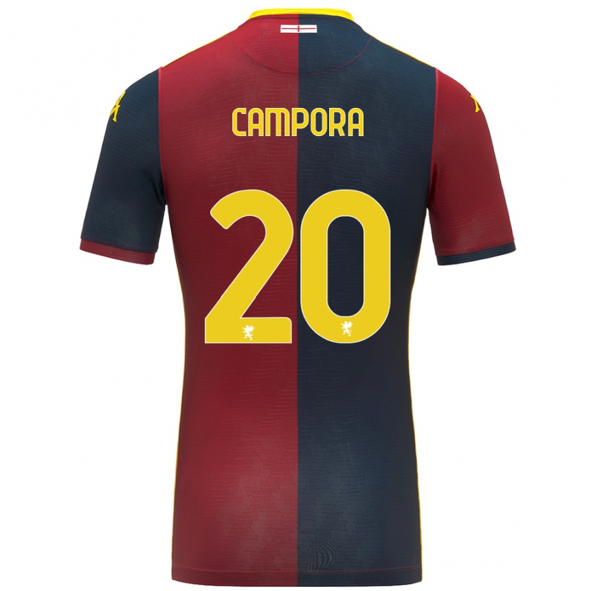 גברים כדורגל אליס קמפורה #20 אדום כחול מלכותי ג'רזי ביתית 2025/26