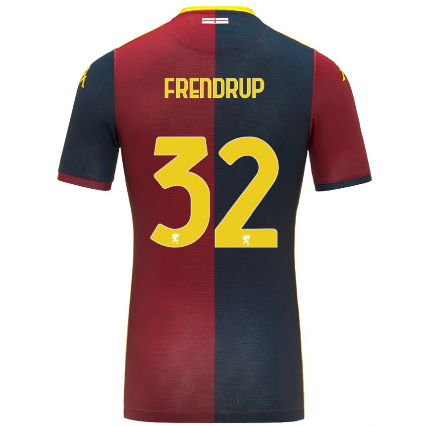 גברים כדורגל Morten Frendrup #32 אדום כחול מלכותי ג'רזי ביתית 2025/26
