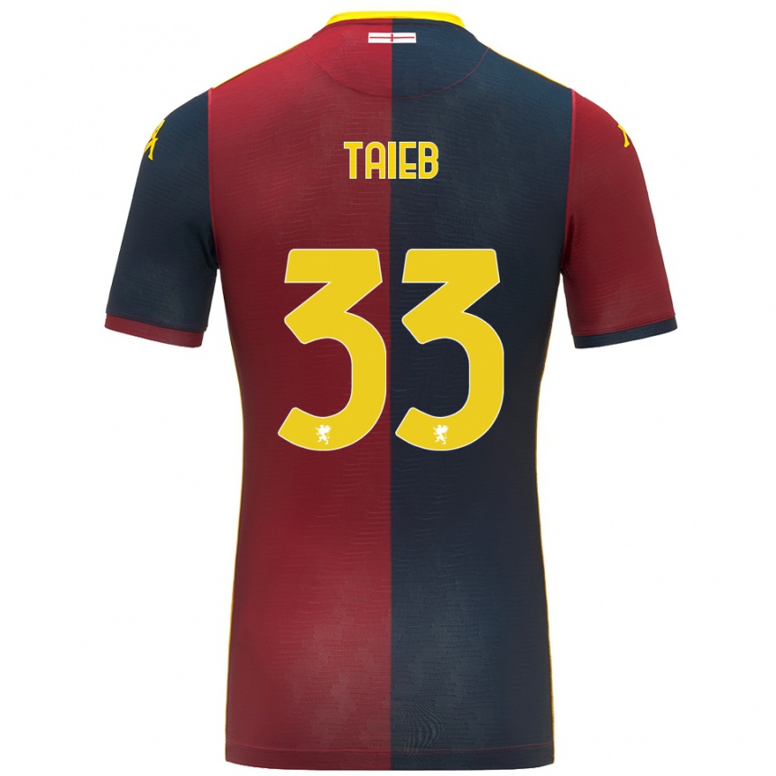 גברים כדורגל צ׳אד טייב #33 אדום כחול מלכותי ג'רזי ביתית 2025/26