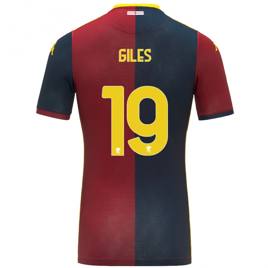 גברים כדורגל Heidi Giles #19 אדום כחול מלכותי ג'רזי ביתית 2025/26