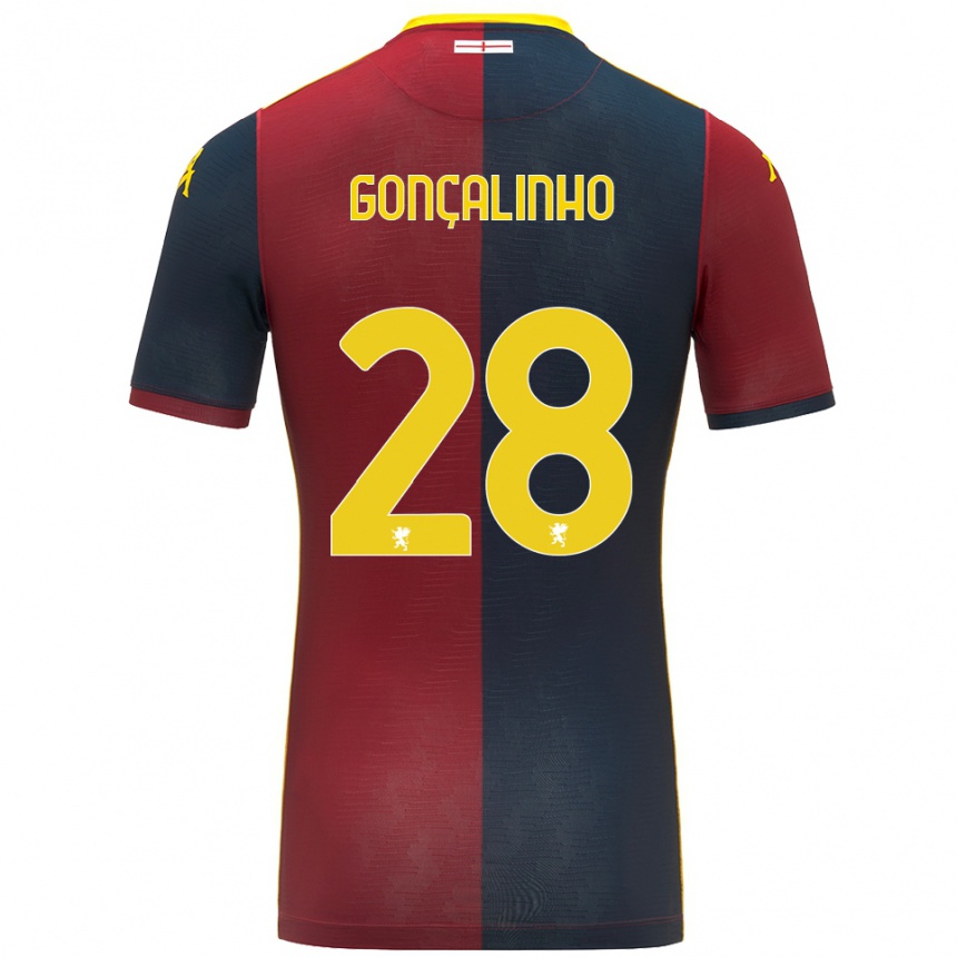 גברים כדורגל João Gonçalinho #28 אדום כחול מלכותי ג'רזי ביתית 2025/26