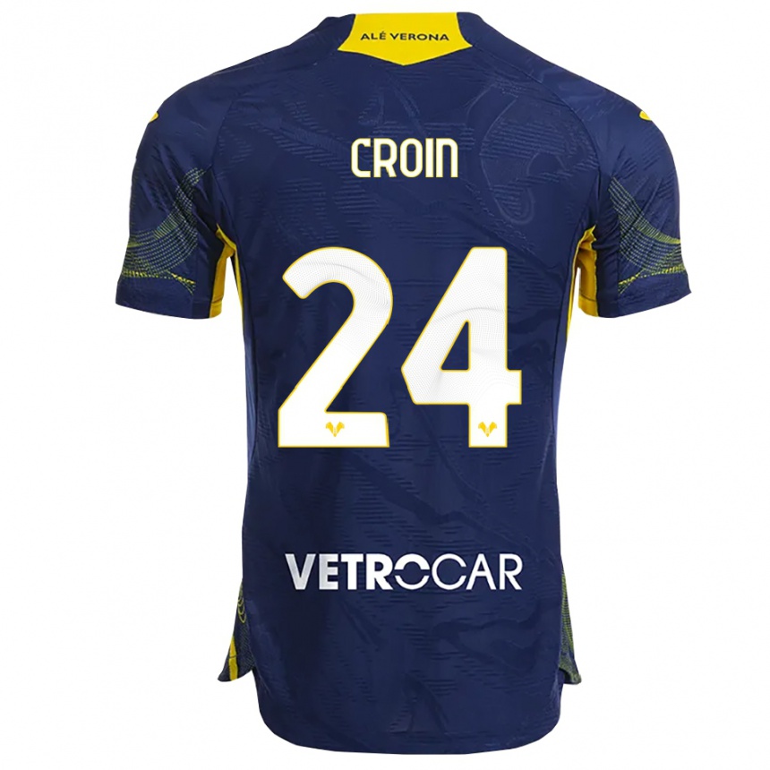 גברים כדורגל Nicole Croin #24 נייבי צהוב ג'רזי ביתית 2025/26