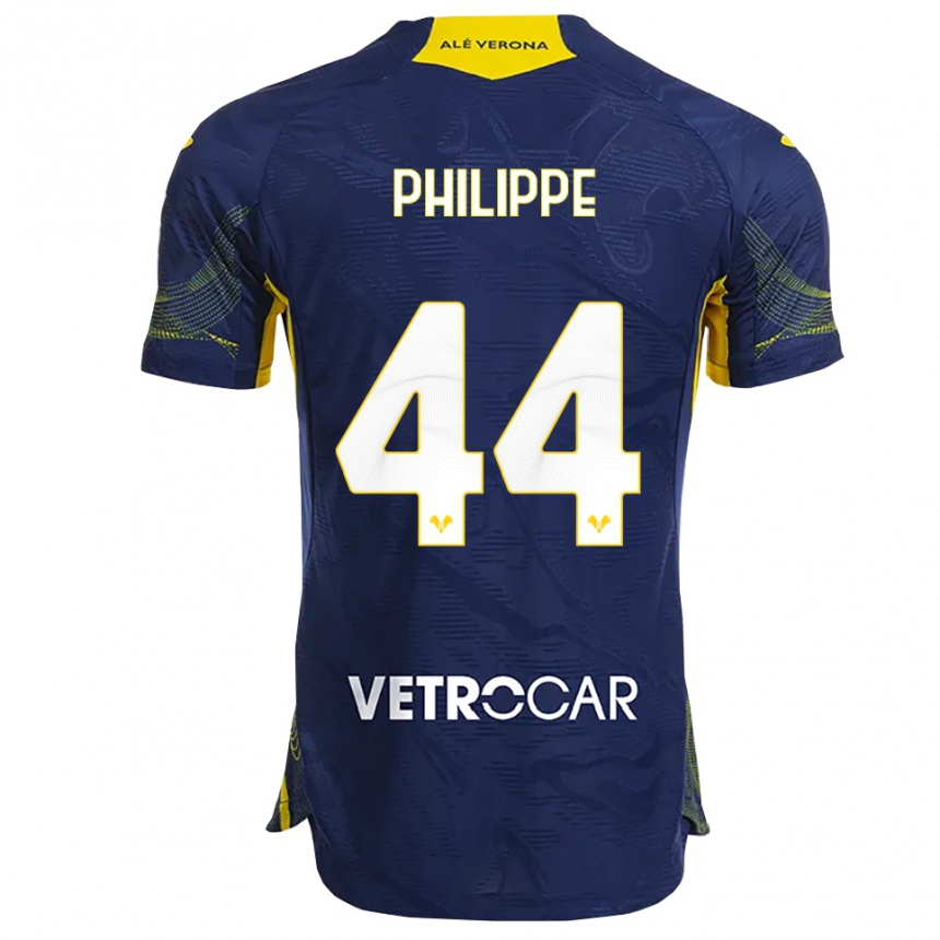 גברים כדורגל Mathis Philippe #44 נייבי צהוב ג'רזי ביתית 2025/26
