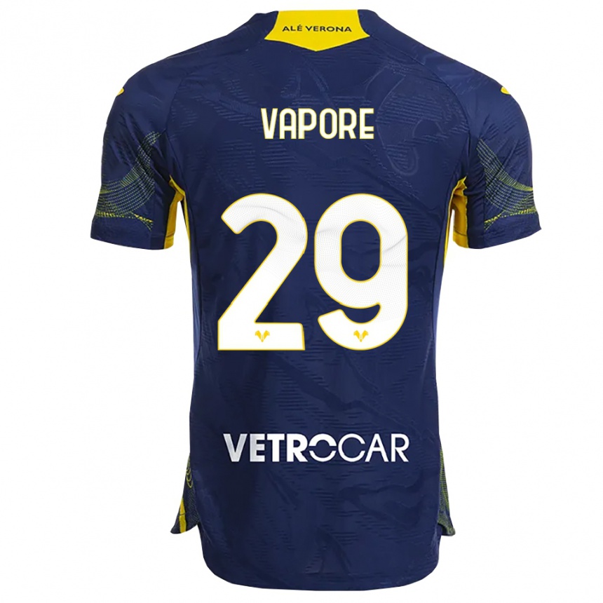 גברים כדורגל Angelo Vapore #29 נייבי צהוב ג'רזי ביתית 2025/26