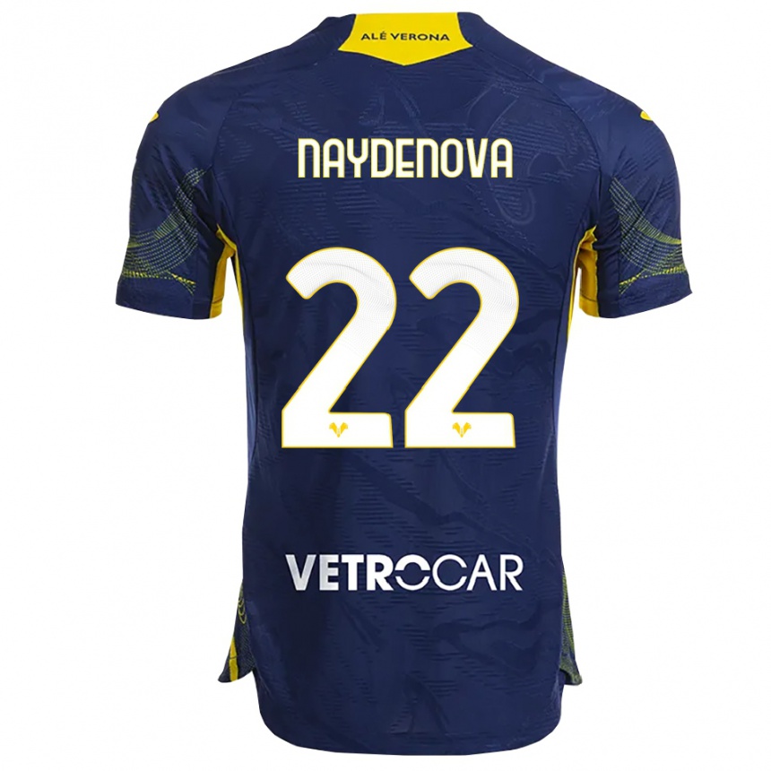 גברים כדורגל Ivana Naydenova #22 נייבי צהוב ג'רזי ביתית 2025/26