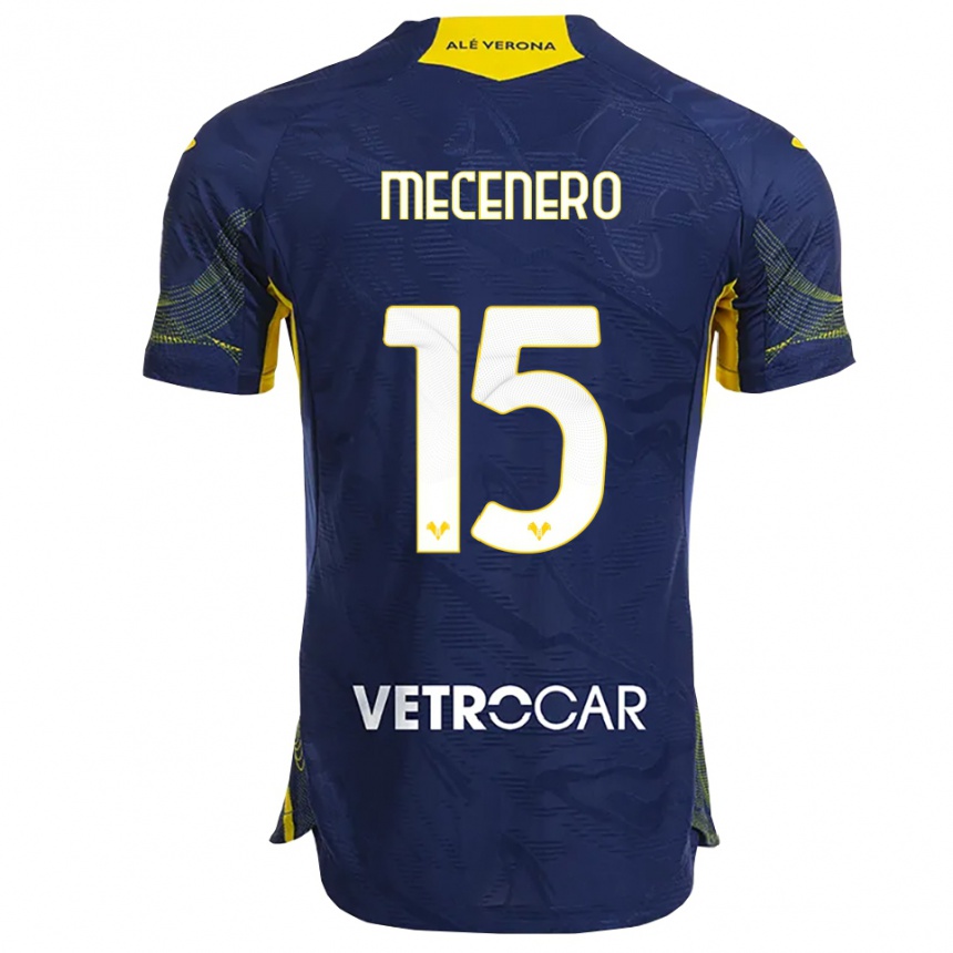 גברים כדורגל Giovanni Mecenero #15 נייבי צהוב ג'רזי ביתית 2025/26
