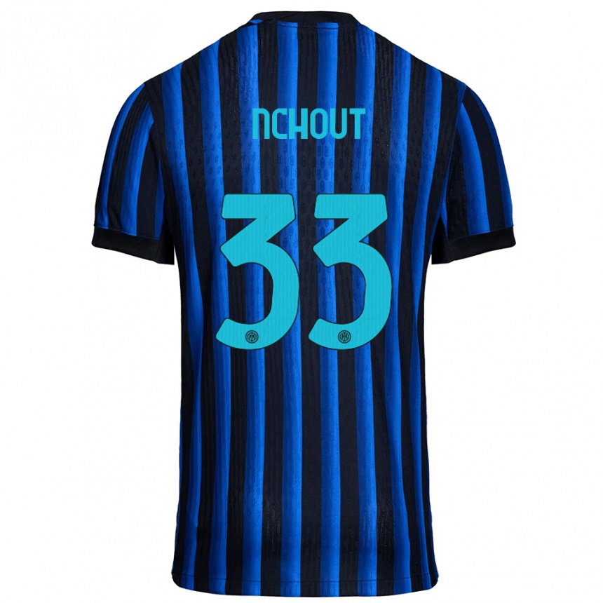 גברים כדורגל אג'ארה נשו #33 שחור כחול ג'רזי ביתית 2025/26