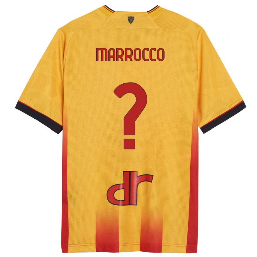 גברים כדורגל Iacopo Marrocco #0 צהוב כתום ג'רזי ביתית 2025/26