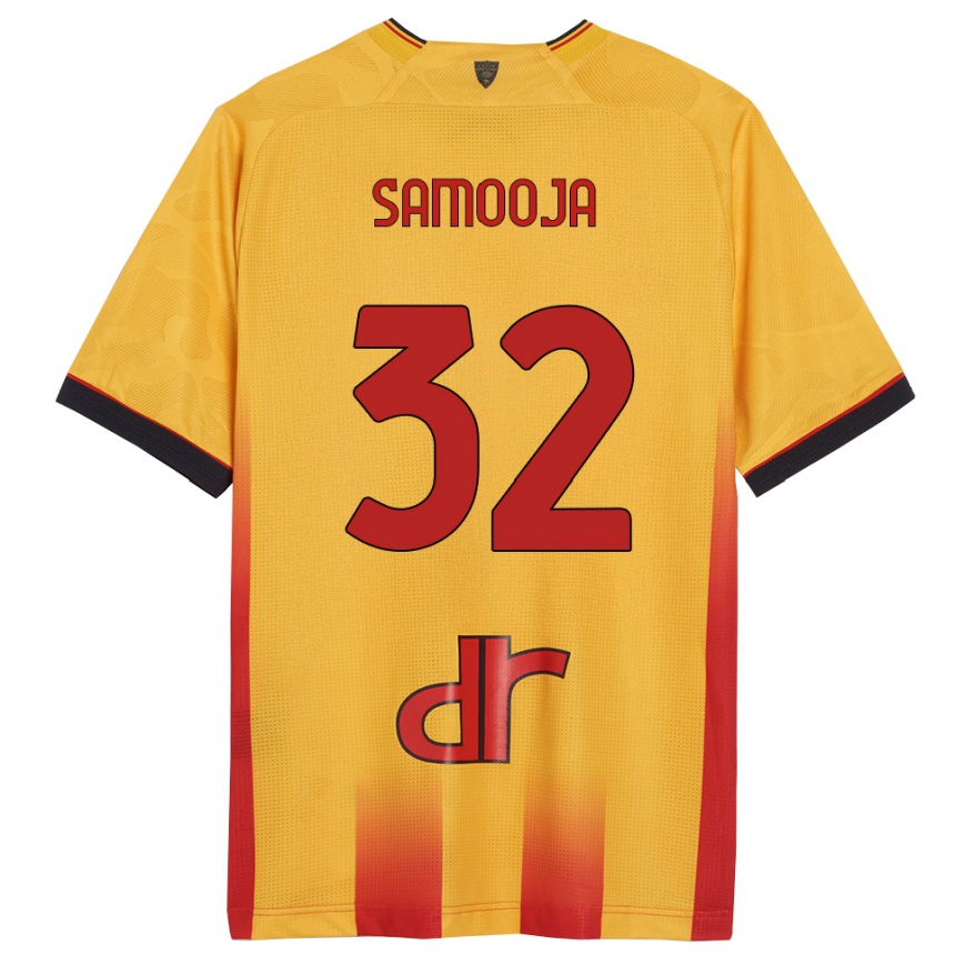 גברים כדורגל Jasper Samooja #32 צהוב כתום ג'רזי ביתית 2025/26
