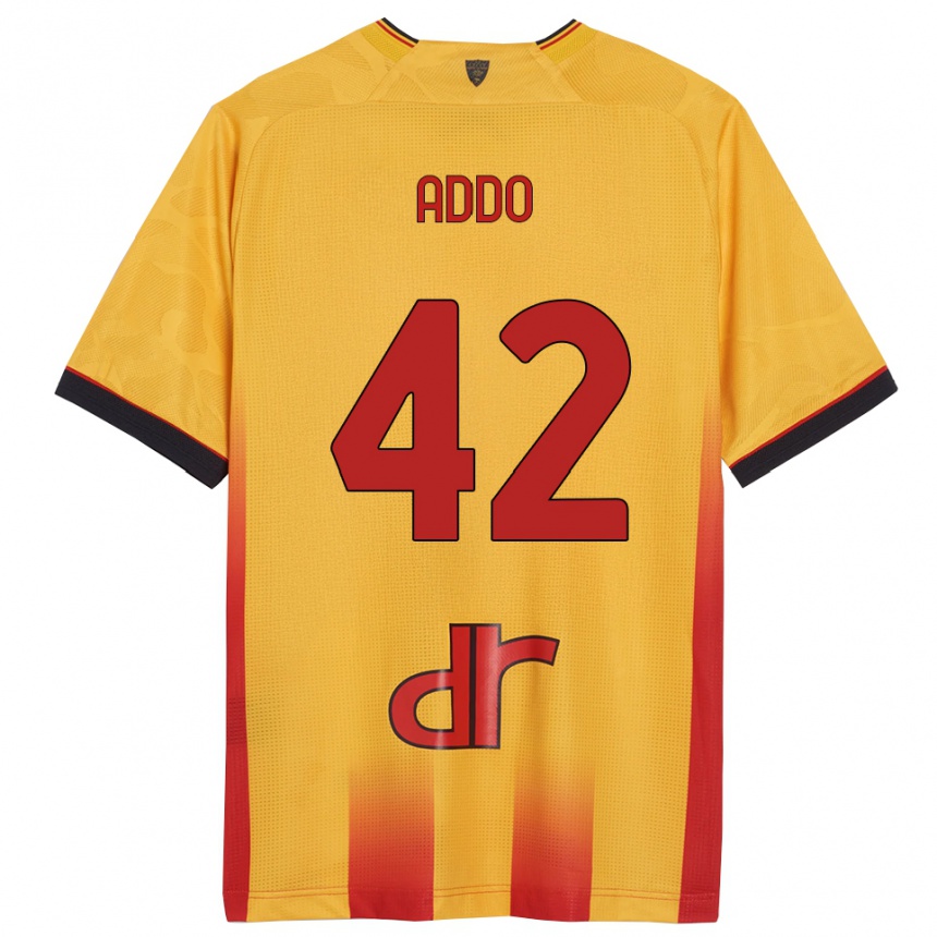 גברים כדורגל Vernon Addo #42 צהוב כתום ג'רזי ביתית 2025/26