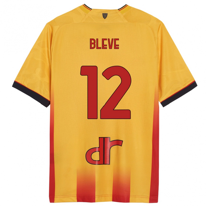 גברים כדורגל Daniele Bleve #12 צהוב כתום ג'רזי ביתית 2025/26