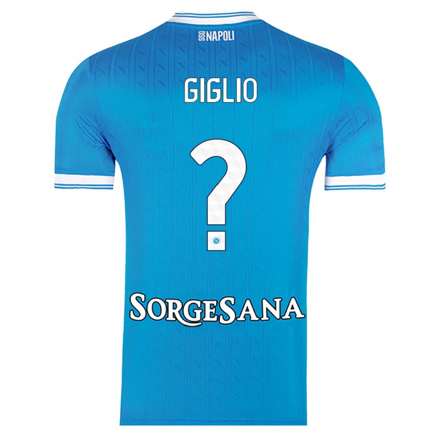 גברים כדורגל Angelo Giglio #0 תכלת לבן ג'רזי ביתית 2025/26