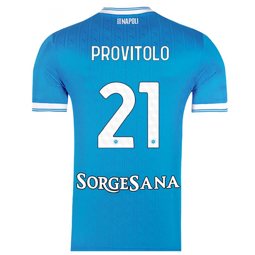 גברים כדורגל וינצ'נזו פרוביטולו #21 תכלת לבן ג'רזי ביתית 2025/26
