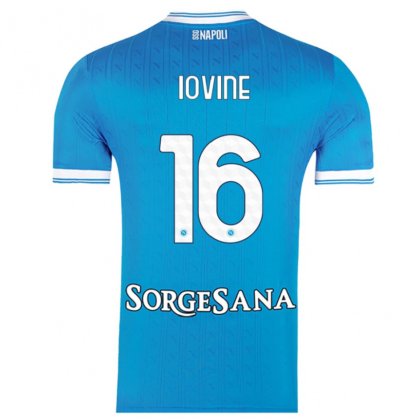 גברים כדורגל Andrea Iovine #16 תכלת לבן ג'רזי ביתית 2025/26