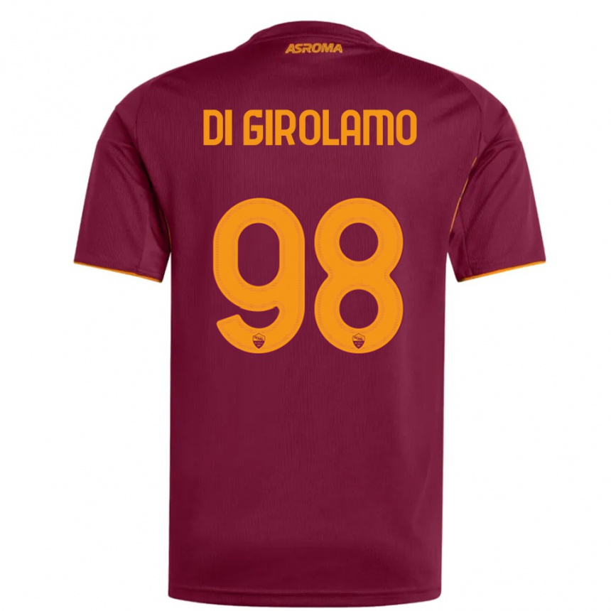 גברים כדורגל Anita Di Girolamo #98 בורגונדי כתום ג'רזי ביתית 2025/26