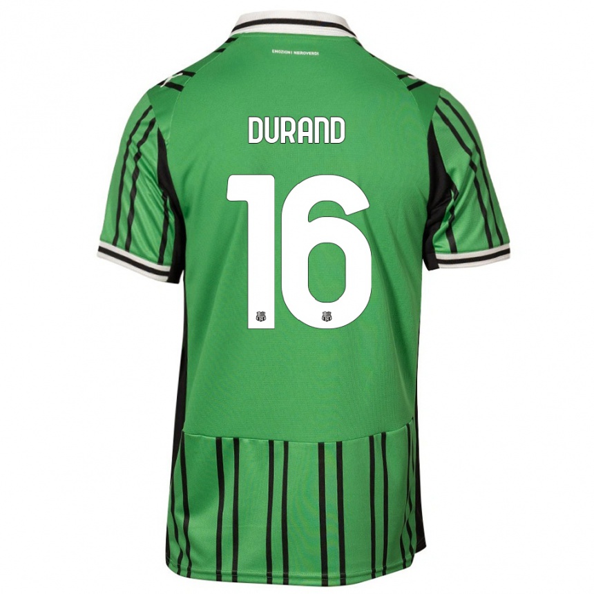גברים כדורגל סולן דוראן #16 ירוק שחור ג'רזי ביתית 2025/26