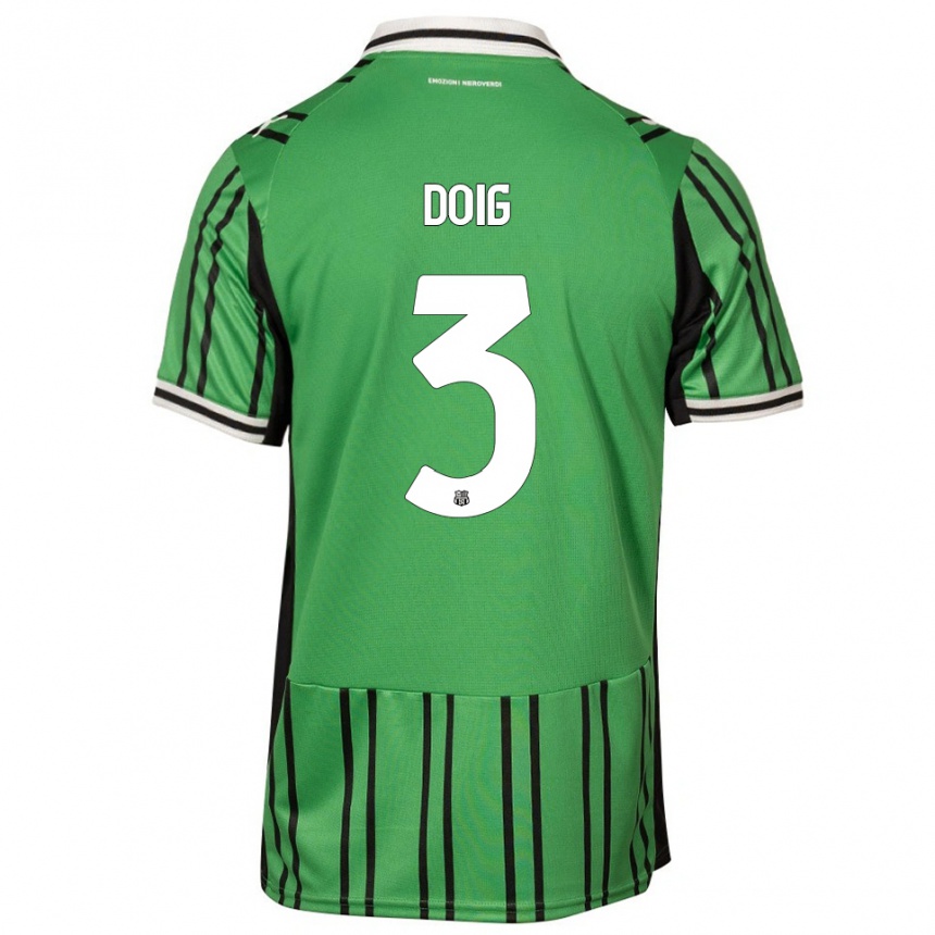 גברים כדורגל ג'וש דויג #3 ירוק שחור ג'רזי ביתית 2025/26