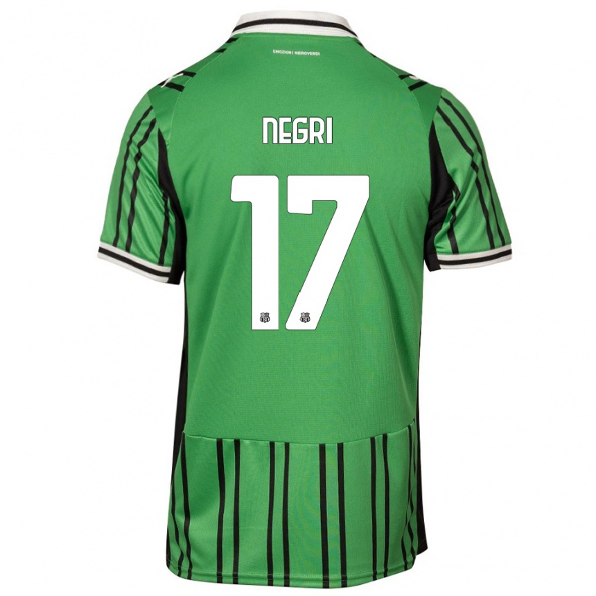 גברים כדורגל Gabriele Negri #17 ירוק שחור ג'רזי ביתית 2025/26