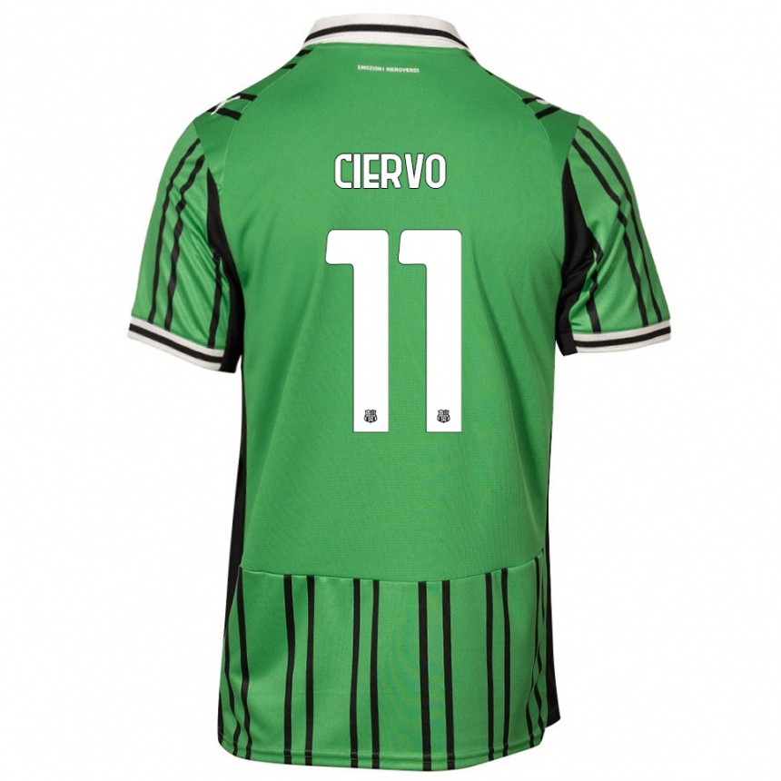 גברים כדורגל ריקרדו צ׳יירבו #11 ירוק שחור ג'רזי ביתית 2025/26