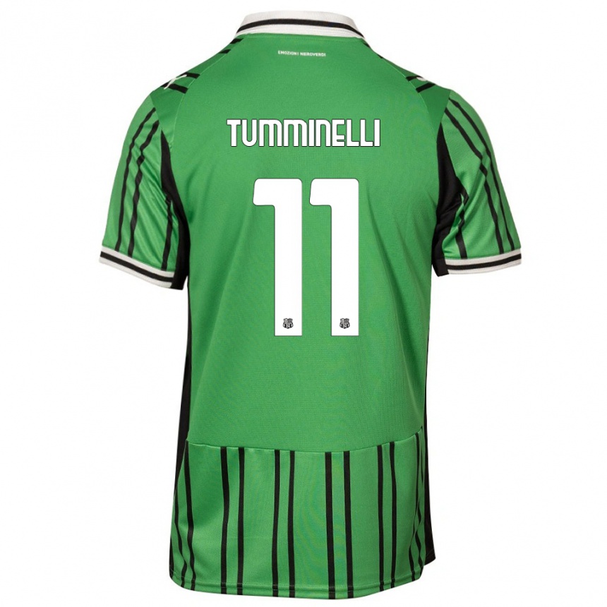 גברים כדורגל Daniel Tumminelli #11 ירוק שחור ג'רזי ביתית 2025/26
