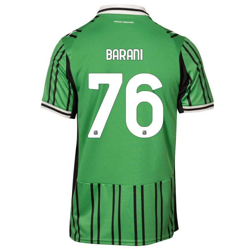 גברים כדורגל Luca Barani #76 ירוק שחור ג'רזי ביתית 2025/26