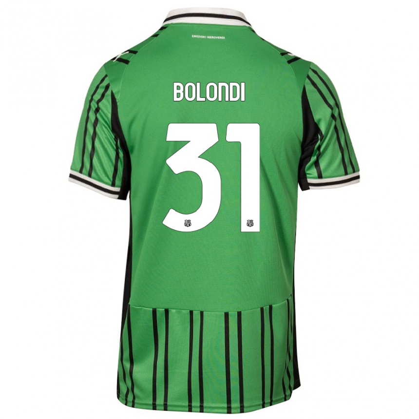 גברים כדורגל Francesco Bolondi #31 ירוק שחור ג'רזי ביתית 2025/26