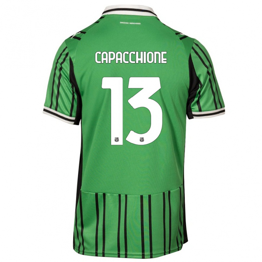 גברים כדורגל Cristian Capacchione #13 ירוק שחור ג'רזי ביתית 2025/26