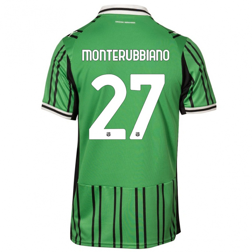 גברים כדורגל Valeria Monterubbiano #27 ירוק שחור ג'רזי ביתית 2025/26