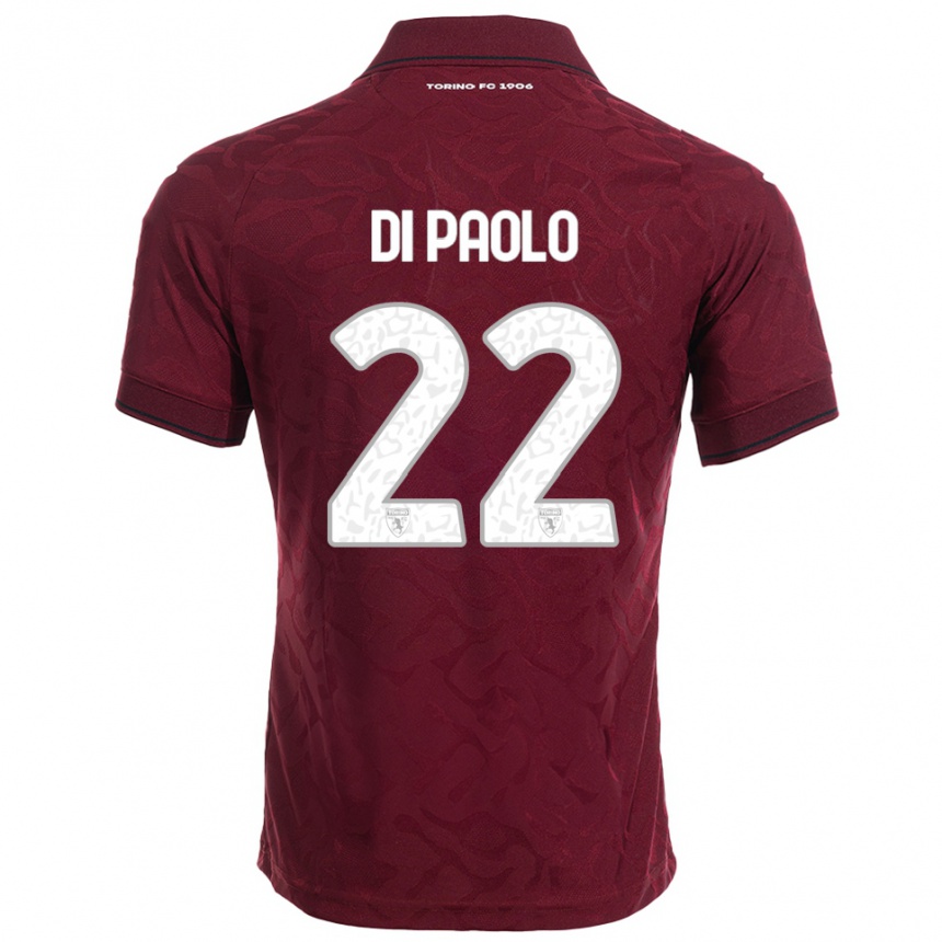 גברים כדורגל סבסטיאנו די פאולו #22 בורגונדי לבן ג'רזי ביתית 2025/26 גברים כדורגל סבסטיאנו די פאולו #22 בורגונדי לבן ג'רזי ביתית 2025/26