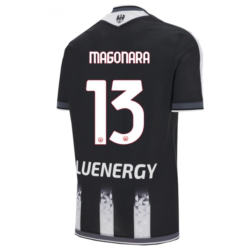 גברים כדורגל Matteo Magonara #13 שחור לבן ג'רזי ביתית 2025/26