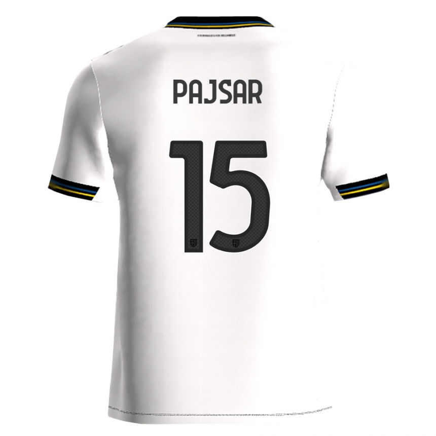 גברים כדורגל Karlo Pajsar #15 לבן שחור ג'רזי ביתית 2025/26