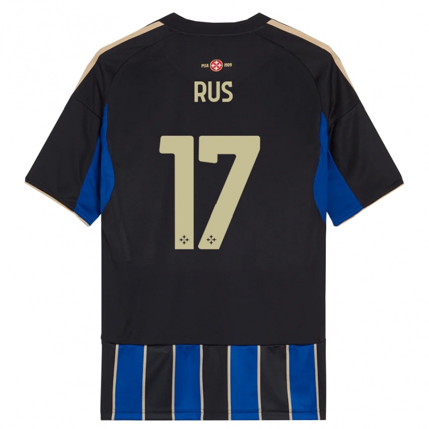 גברים כדורגל אדריאן רוס #17 שחור כחול ג'רזי ביתית 2025/26