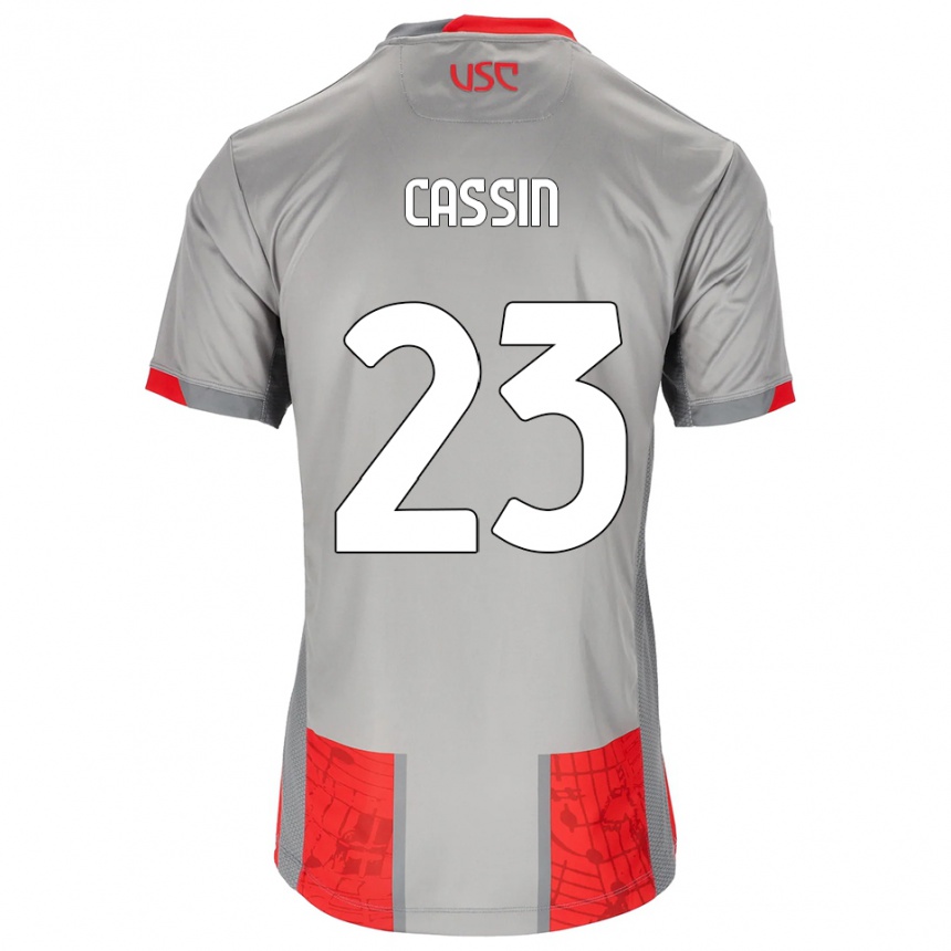 גברים כדורגל Marco Cassin #23 אדום אפור ג'רזי ביתית 2025/26