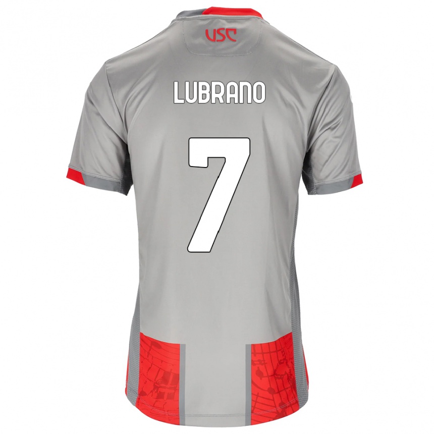 גברים כדורגל Antonio Lubrano #7 אדום אפור ג'רזי ביתית 2025/26