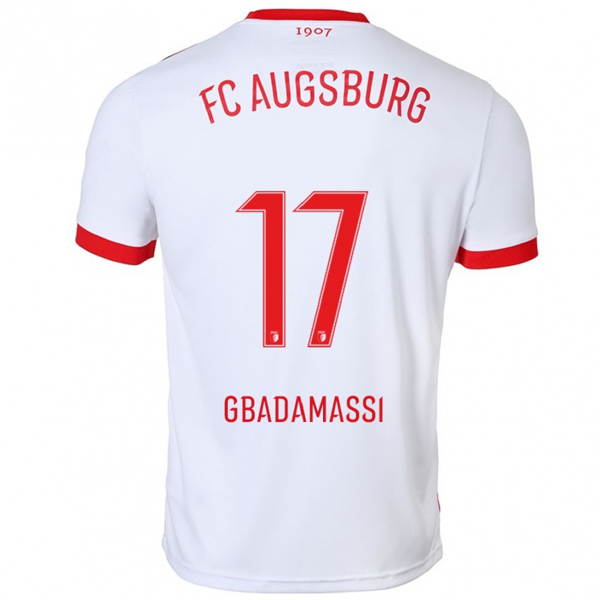 גברים כדורגל Rayane Gbadamassi #17 לבן אדום ג'רזי ביתית 2025/26