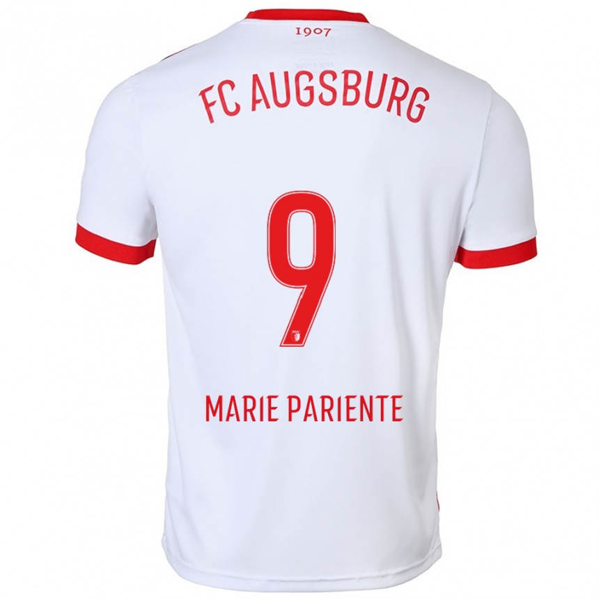 גברים כדורגל Sophia Marie Pariente #9 לבן אדום ג'רזי ביתית 2025/26
