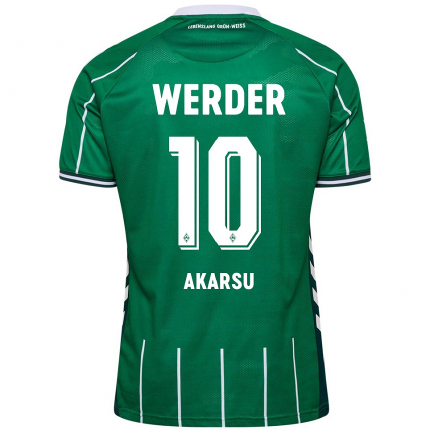 גברים כדורגל מיקל בורה אקרסו #10 ירוק לבן ג'רזי ביתית 2025/26