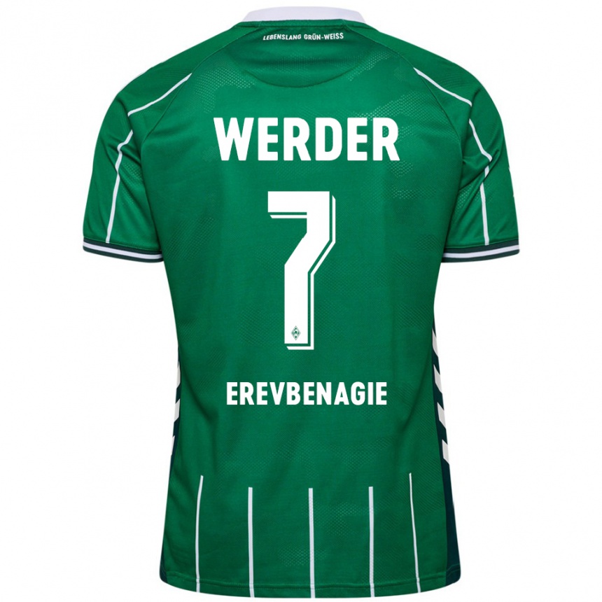 גברים כדורגל פול ארבנגי #7 ירוק לבן ג'רזי ביתית 2025/26