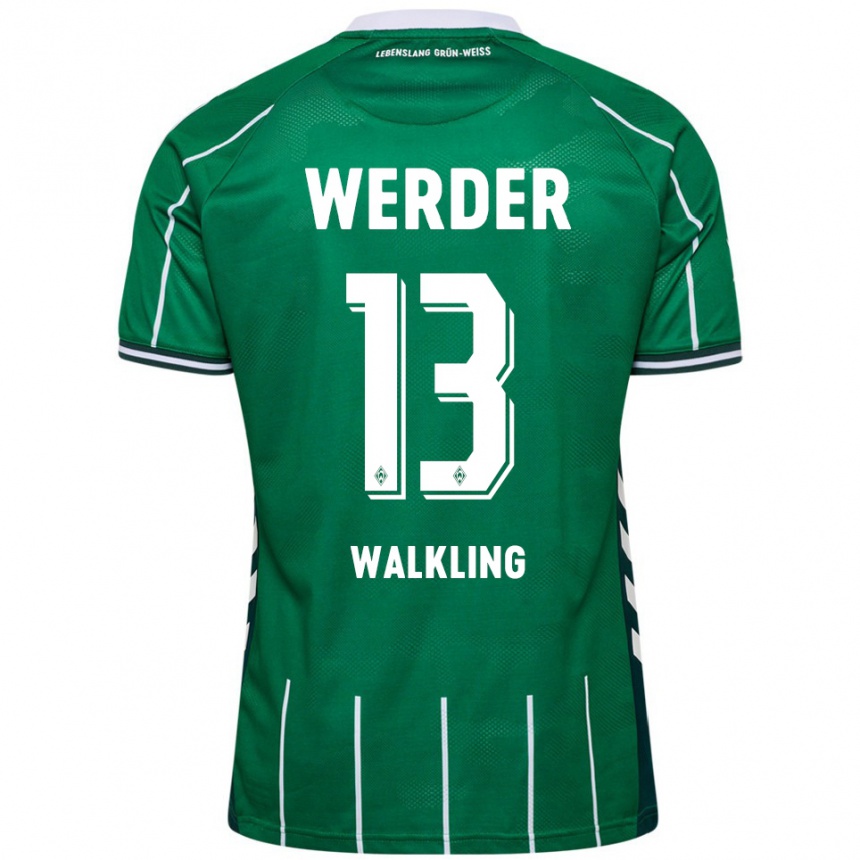 גברים כדורגל ריכרדה ואלקלינג #13 ירוק לבן ג'רזי ביתית 2025/26