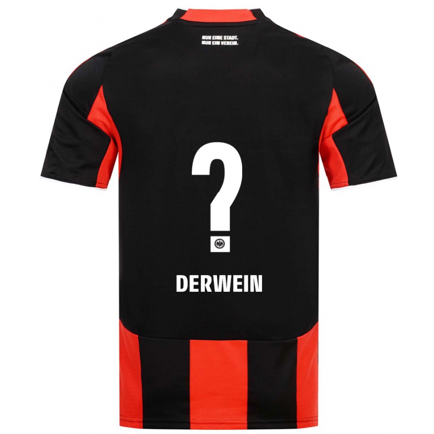 גברים כדורגל אליאס דרווין #0 שחור אדום ג'רזי ביתית 2025/26