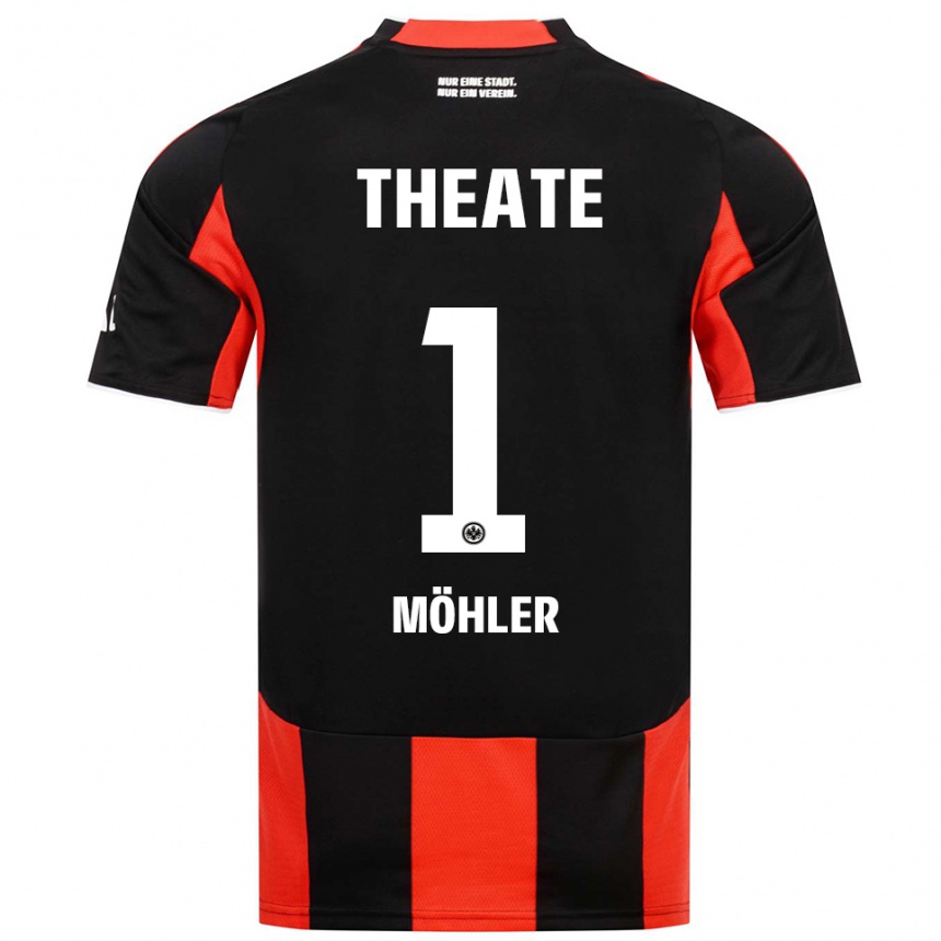 גברים כדורגל Emil Möhler #1 שחור אדום ג'רזי ביתית 2025/26