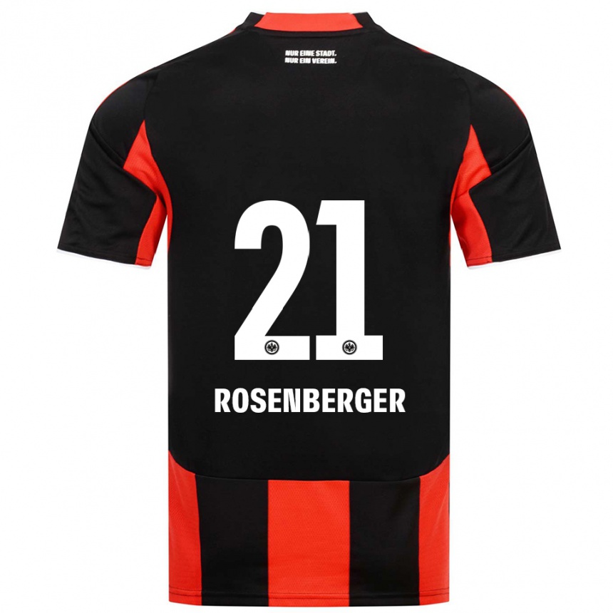 גברים כדורגל רובין רוזנברגר #21 שחור אדום ג'רזי ביתית 2025/26