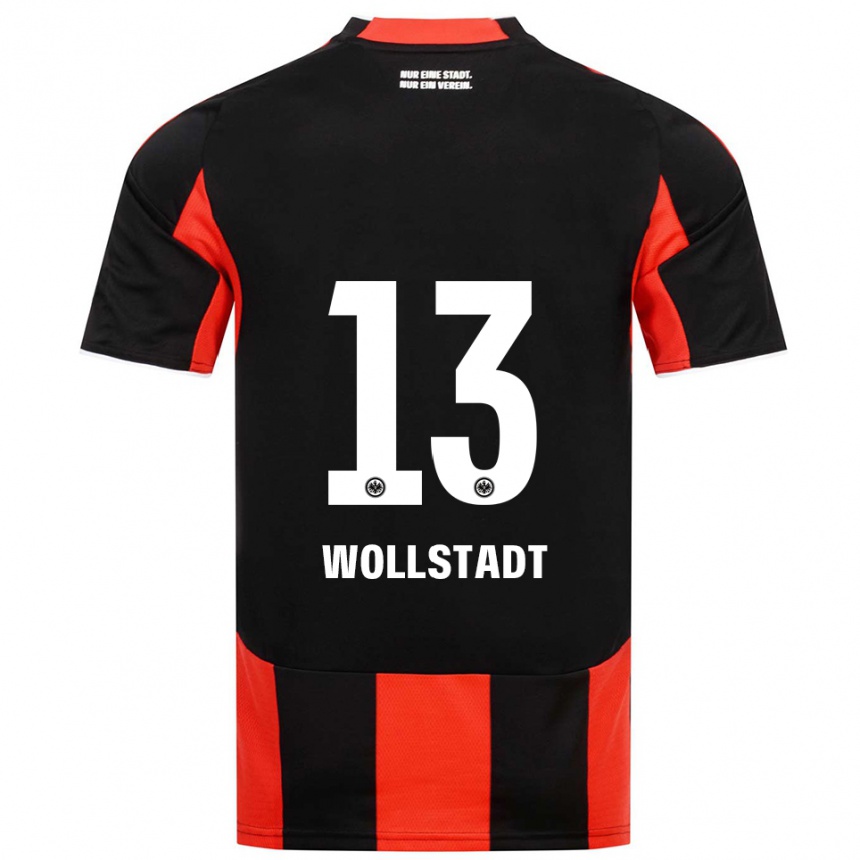 גברים כדורגל פאביו יוהנס וולשטאדט #13 שחור אדום ג'רזי ביתית 2025/26