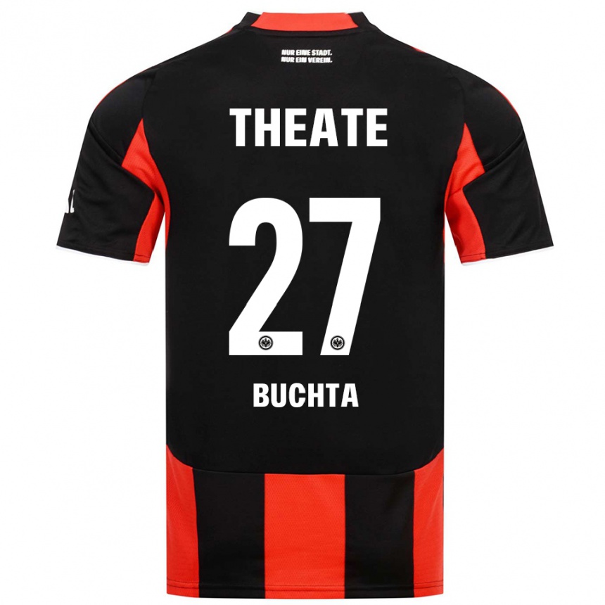גברים כדורגל Philip Buchta #27 שחור אדום ג'רזי ביתית 2025/26
