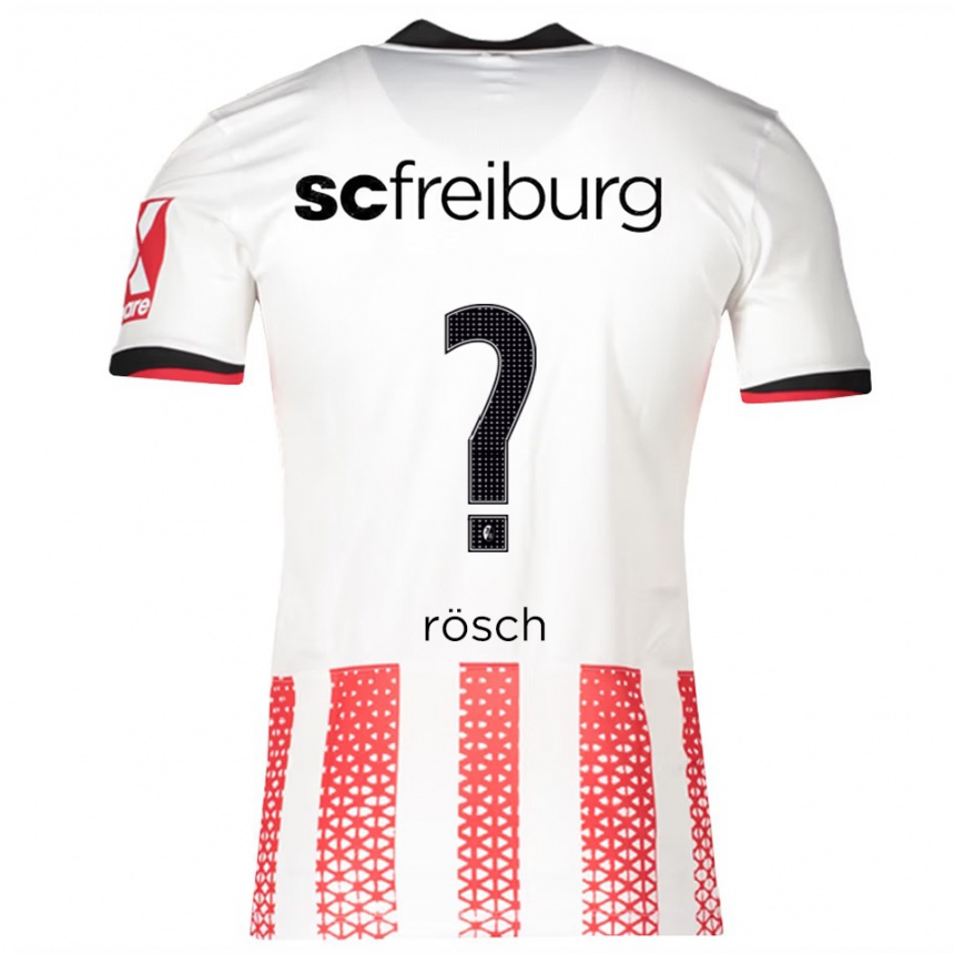 גברים כדורגל Nouri Rösch #0 לבן אדום ג'רזי ביתית 2025/26