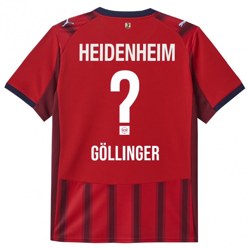 גברים כדורגל Tobias Göllinger #0 אדום נייבי ג'רזי ביתית 2025/26