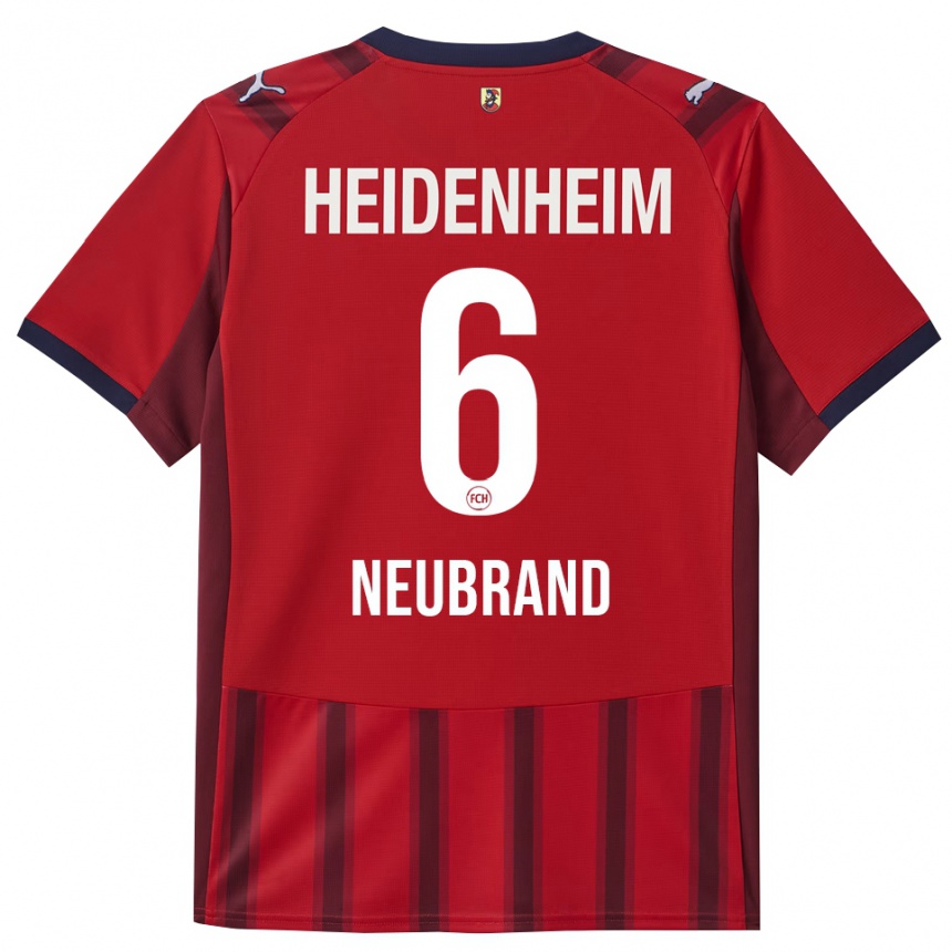 גברים כדורגל Tina Neubrand #6 אדום נייבי ג'רזי ביתית 2025/26