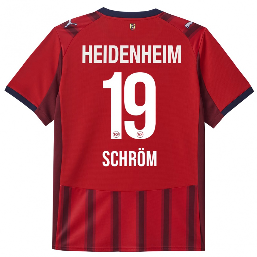 גברים כדורגל Aline Schröm #19 אדום נייבי ג'רזי ביתית 2025/26