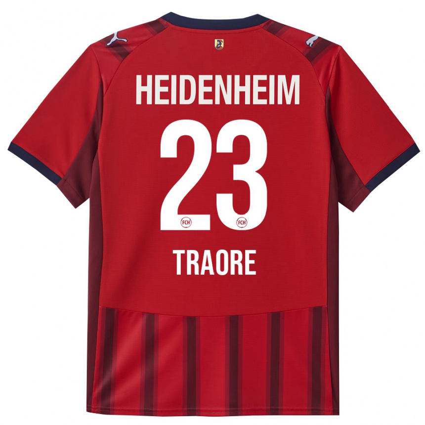 גברים כדורגל Omar Traoré #23 אדום נייבי ג'רזי ביתית 2025/26