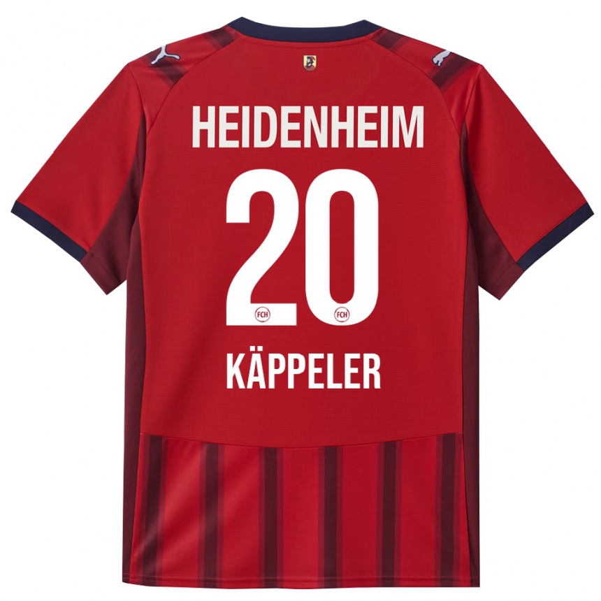 גברים כדורגל Lina Käppeler #20 אדום נייבי ג'רזי ביתית 2025/26
